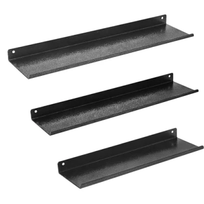 Abbildung von himaly Wandregale 3 Stück, Metall Regal Wand, Badezimmer 30/35/40cm, Schweberegal Wand mit 12KG Starkes Lager, Ausstellungsregale für Wohnzimmer, Küche, Schlafzimmer, Büro