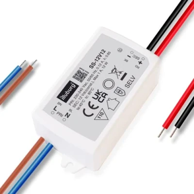 Abbildung von illuburg LED Trafo 12V 12W Flackerfrei für Strip G4 GU5,3 Netzteil Treiber Transformator Driver Power Supply