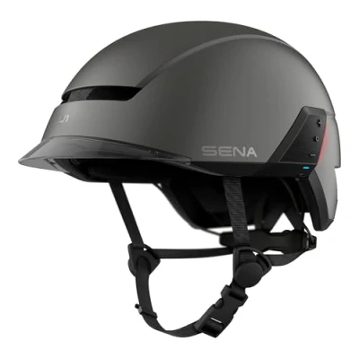 Abbildung von Sena Unisex Adult U1 E Bike Smart Fahrradhelm mit Mesh 2.0 Intercom, Mattgrau, L