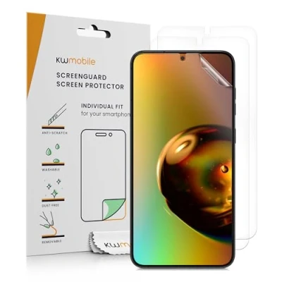 Abbildung von kwmobile 6X Displayschutzfolie kompatibel mit Samsung Galaxy S25 Plus Folie klare Schutzfolien Set in transparent