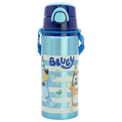 Abbildung von Bluey Trinkflasche Aluminium 730 ml mit Strohhalm &amp; Tragegurt