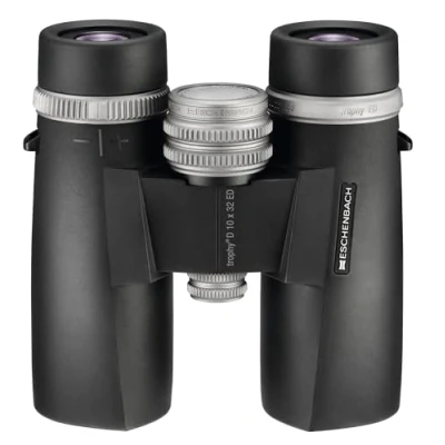 Abbildung von Eschenbach Optik Fernglas trophy D 10x32 ED, großes Sehfeld, Weitwinkeloptik, wetterfest, schwarz