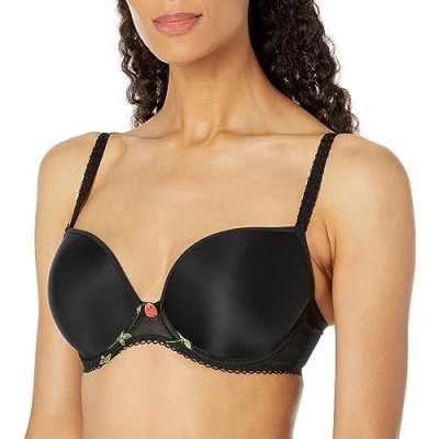 Abbildung von Freya BH Rose Blossom UW Moulded Plunge T Shirt Bra Schwarz F 70 Damen