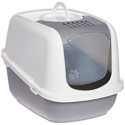 Abbildung von Savic Katzentoilette Nestor Jumbo 66.5x48.5x46.5 cm Katzenklo Grau...
