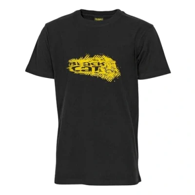 Abbildung von Black Cat Shirt Schwarz XXL Angelshirt