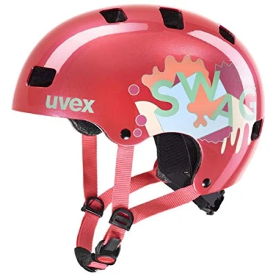Abbildung von uvex Kid 3 robuster Fahrradhelm für Kinder individuelle Größenanpassung waschbare Innenausstattung Coral 51 55 cm