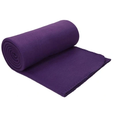 Abbildung von Wohndecke Luxus Fleecedecke Kuscheldecke Größe 130x170 cm Farbe lila, Betz, 180 g/m²