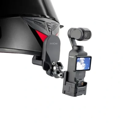 Abbildung von MAXCAM Motorrad Helm Kinn Bracket Clip Kompatibel für DJI Osmo Pocket 3