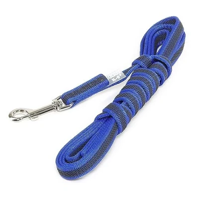Abbildung von Julius K9 C&amp;amp G Leine,blau/grau,14mm/3m,mit Handgriff,max 30kg