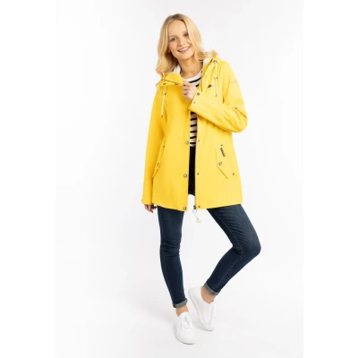 Abbildung von Schmuddelwedda Regen Regenjacke / wasserabweisende Jacke, Damen, Größe: 38, Hellgelb