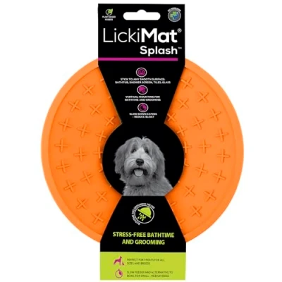 Abbildung von Splash Schlecktrichter Orange LickiMat 1 St