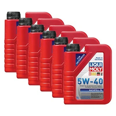 Abbildung von 6x LIQUI MOLY 1305 Nachfüll Öl Motoröl 5W 40 1L