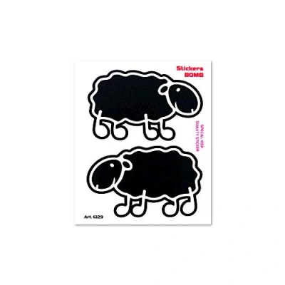 Abbildung von 4R Quattroerre.it 6129 Aufkleber Sticker Bomb Schaf, 10 x 12 cm