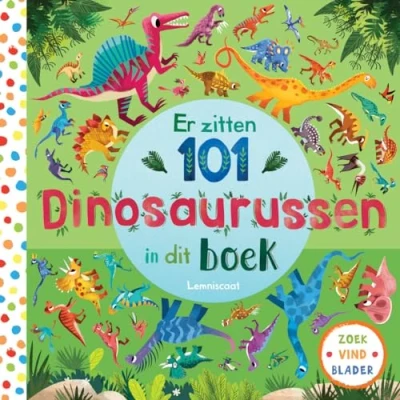 Abbildung von Er zitten 101 dinosaurussen in dit boek (Zoek, vind, blader)