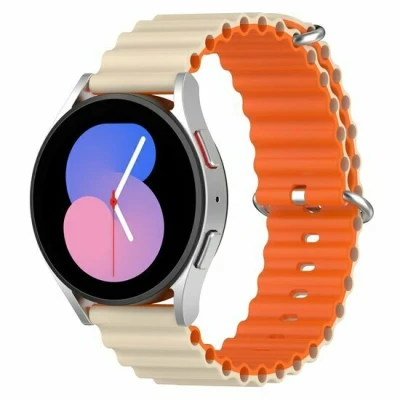 Abbildung von Garmin Venu / Sq Sq2 2 plus Ocean Style Armband Beige orange