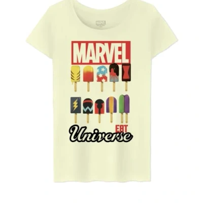 Abbildung von Marvel Damen womarcots032 T Shirt, Natur, XXL