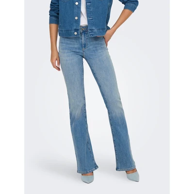 Abbildung von ONLY Onlann MID Flared Jeans, Damen, Größe: Mx30, Light blue denim