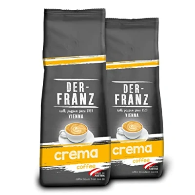Abbildung von Der Franz Crema Kaffee, Intensität 4/5, 100% Arabica, gemahlen, 2 x 500 g