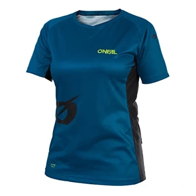 Abbildung von O&#039;NEAL Mountainbike Trikot MTB DH Downhill FR Freeride Atmungsaktives Material, Weiblicher Schnitt Soul Women&#039;s Jersey Damen Petrol Größe S
