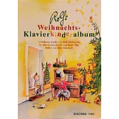 Abbildung von Rolfs Weihnachts Klavierkinderalbum: 14 weihnachtliche Lieder, leicht bis mittelschwer bearbeitet für Klavier und Gesang (Ed. 1153): beliebte Lieder