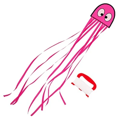 Abbildung von Kinderdrachen Mini Oktopus. Einleinerdrachen flugfertig inkl. Schnur