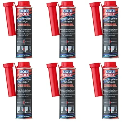 Abbildung von Liqui Moly 6X Motor System Reiniger Diesel 300ml entfernt Ablagerungen &amp; gewährleistet geringeren Kraftstoffverbrauch Kraftstoff Additiv für Motoren I