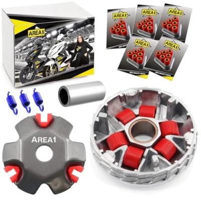 Abbildung von Area1 Tuning Variomatik Set für 2 Takt 50ccm. Kompatibel mit Agility RS Naked, Dink G Grand Heroism Like People Super8 Super9 Top Boy Vitality Cross Yager Spacer Yup