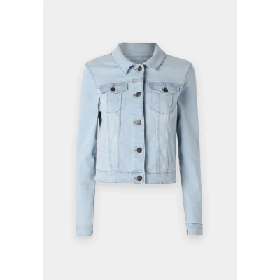 Abbildung von Noisy May Nmdebra Jacket Jeansjacke, Damen, Größe: Small, Light blue denim