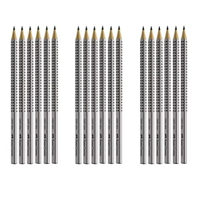 Abbildung von Faber Castell 24er Sparpack Bleistifte GRIP 2001 (silber 2H)
