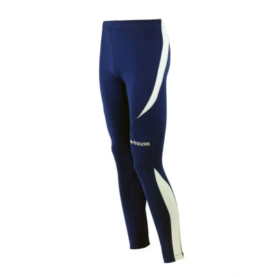 Abbildung von Airtracks Damen Thermo Laufhose Lang Pro Winter Funktions Running Tight Warm Atmungsaktiv Reflektoren Navy blau XL