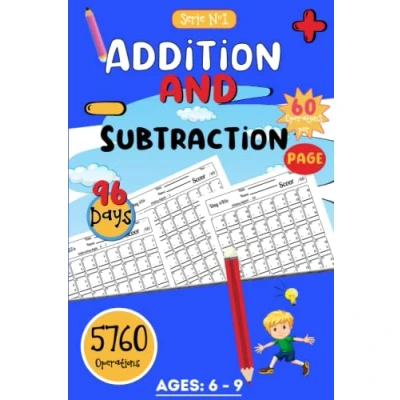 Abbildung von Timed Tests Addition And Subtraction Math Drills: Practice 96 days of speed drills, for kids Reproducible Problems Deduction calculation drills