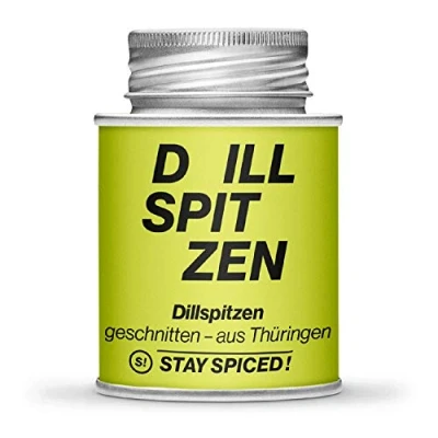 Abbildung von Stay Spiced! Dillspitzen geschnitten I aus Thüringen verpackt in 170 ml Schraubdose