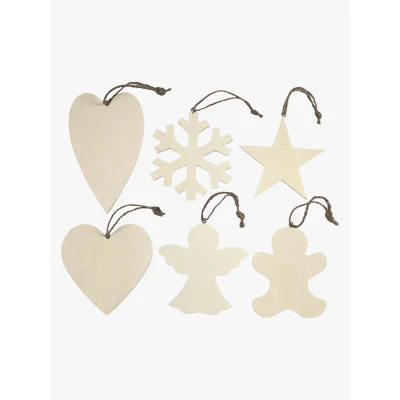 Abbildung von Creativ Company Bastelset Weihnachtsschmuck Winter 6er Pack