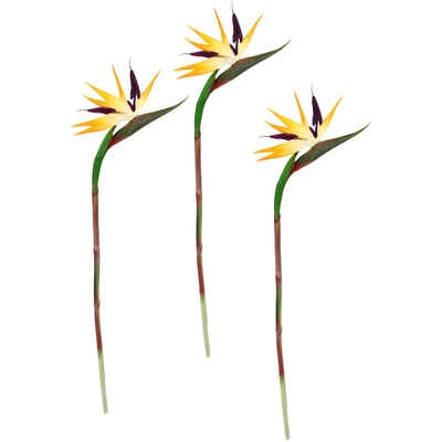Abbildung von I.GE.A. Kunstblume &quot;Künstliche Blume Strelitzie Paradiesvogelblume Exotischer Dekozweig&quot;, Zweig Einzelblume Dekoblume Stielblume Hochzeit Dekoration