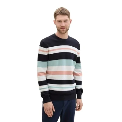 Abbildung von TOM TAILOR Strickpullover im Streifen Design