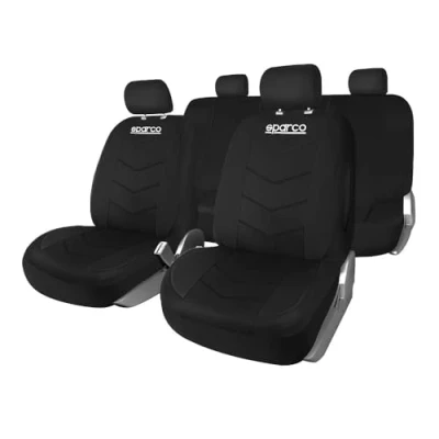 Abbildung von SPARCO SPS431BK 9 teiliges Sitzbezug Set, schwarz