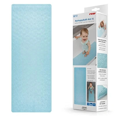 Abbildung von MyHappyBath Mat XL Baby Badewannenmatte Anti Rutsch Oberfläche mit Walmotiven, 97 x 36 cm