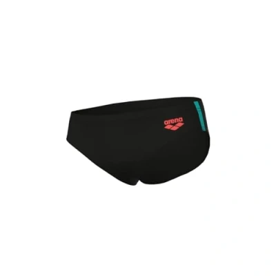 Abbildung von Arena Boy&#039;s SOLID Swim Briefs, Black Soft Green Water, 152 cm