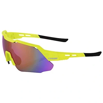 Abbildung von Limar EKONACEUI Sonnenbrille für Fahrrad, halbgelb, matt, austauschbare Gläser