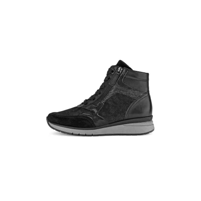Abbildung von Gabor Comfort Schnürstiefelette, Damen, Größe: 37.5, Schwarz anthr Schuhe