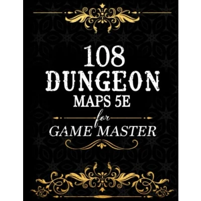 Abbildung von 108 Dungeon Maps 5e for Game Master : DnD Grid Tabletop Fantasy TTRPG Role Playing RPG Games: