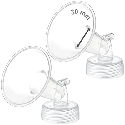 Abbildung von 2x 30 mm Maymom Weithals pumpenteile f?r Spectra S1/S2 Pumpen; inkl. Weithalsflansche; nicht original Flansch; Ersatz Shield (30 Zwei Flansche) (Spectra pumpenteile)