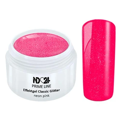 Abbildung von Prime Line Uv Led Gel Farbgel Classic Glitter Neon Pink Made in Germany 5ml