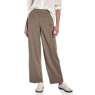 Abbildung von Street One Straight LEG Stoffhose, Damen, Größe: 36x28, Beige