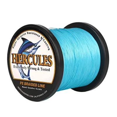 Abbildung von HERCULES Super Cast 100m 2000m Yards Geflochtene Angelschnur 10lb 300lb Test für Salzwasser Süßwasser PE Geflecht Fischdraht Superline 8 Stränge