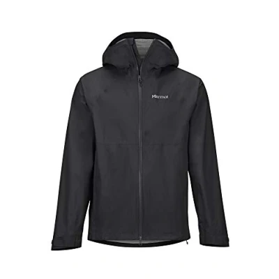 Abbildung von Marmot Herren Hardshell Regenjacke, Wasserdicht, Winddicht &amp; Atmungsaktiv PreCip Stretch Jacket, Black, S, 41130