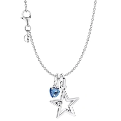 Abbildung von Pandora 68638 Collier für Damen Schmuckset Silber Stern und Herz