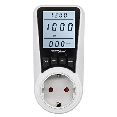 Abbildung von Energiekostenmessgerät Strommessgerät Greenblue GB350 E Stromverbrauch Energiekosten Messgerät Stromzähler Wattmeter