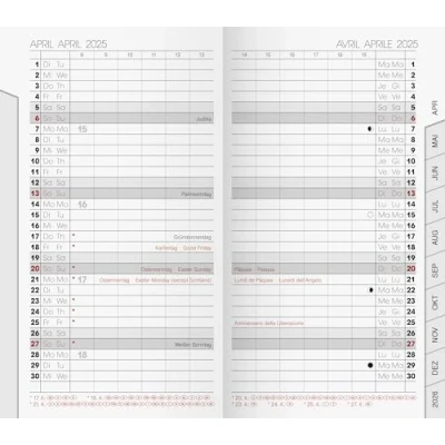 Abbildung von Brunnen Taschenkalender 2025 Taschenkalender9x15cm 2S/1M Einlage