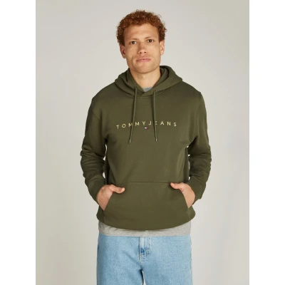 Abbildung von Tommy Jeans Badge Strickpullover, Herren, Größe: Medium, Drab olive green